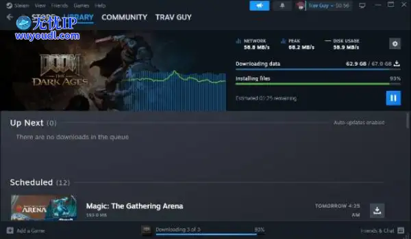 《毁灭战士黑暗时代》PC版游戏容量大小曝光：67GB
